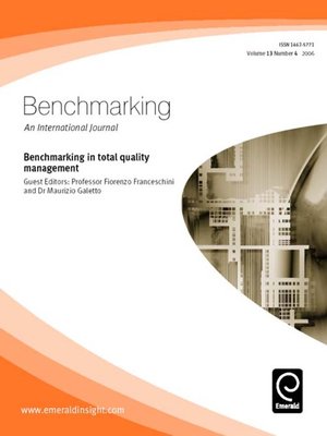 cover image of Benchmarking: An International Journal, Volume 13, Issue 4